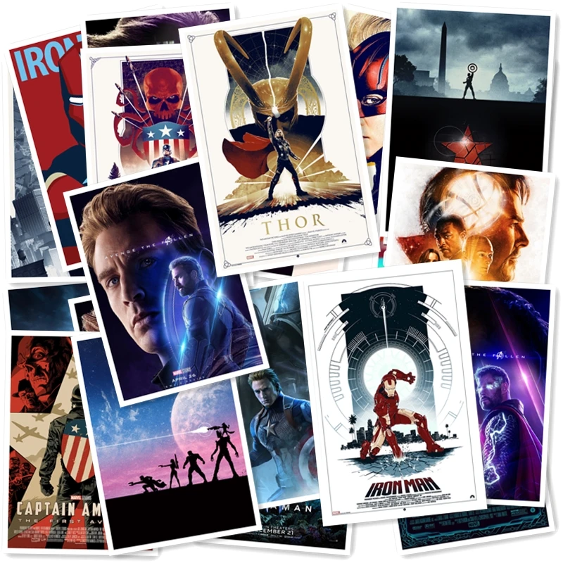 

A1-78# Superhero 20/pcs Stickers Series 4 Travel Suitcase Guitar Bike Phone Sliding Plate Graffiti Styling Waterproof Stickers