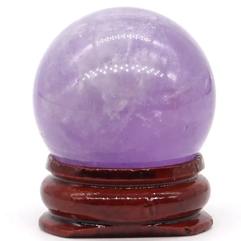 Amethyst Натуральный смешанный камень шар Натуральная Минеральная кварцевая Сфера массаж рук хрустальный шар Исцеление фэн-шуй домашний декор аксессуар 30 мм - Цвет: Amethyst
