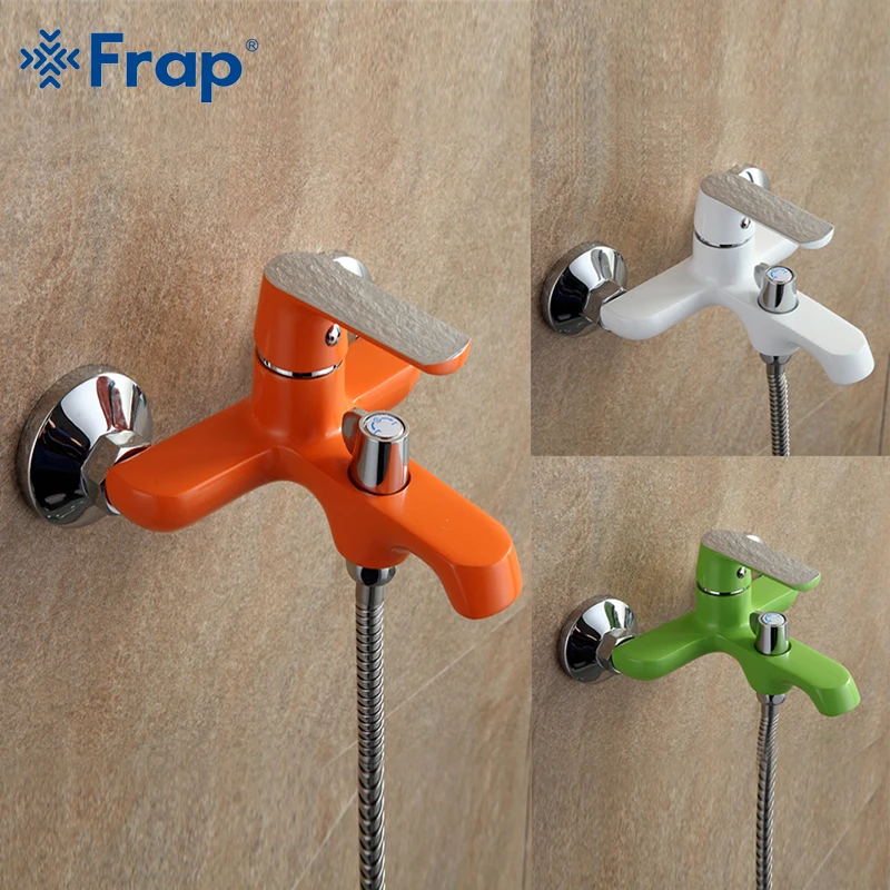 

Frap Shower Faucets bathroom faucet shower set wall mounted shower mixer chrome rainfall bath shower head set mixer tap faucet