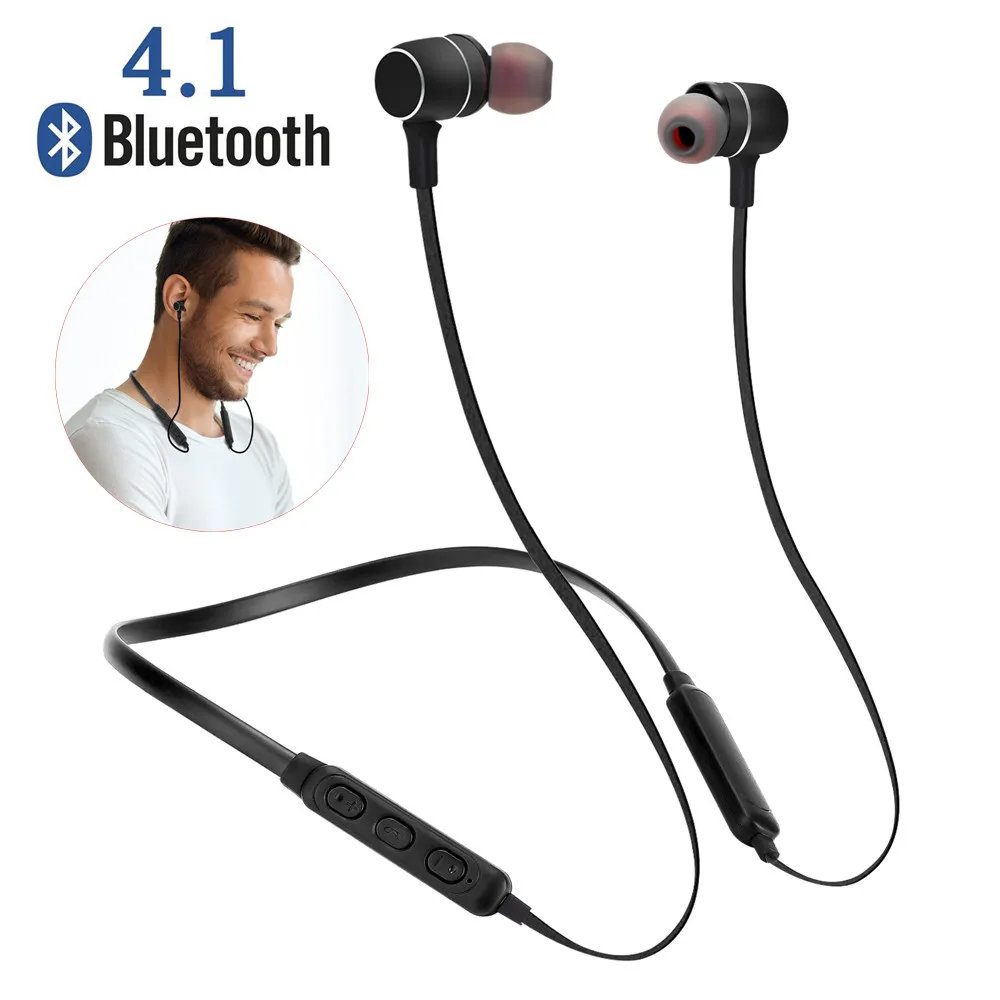 

Newest Bluetooth Headphones Magnetic Earbuds hot wireless earphones Sweatproof Wireless Neckband Headset drop shipping