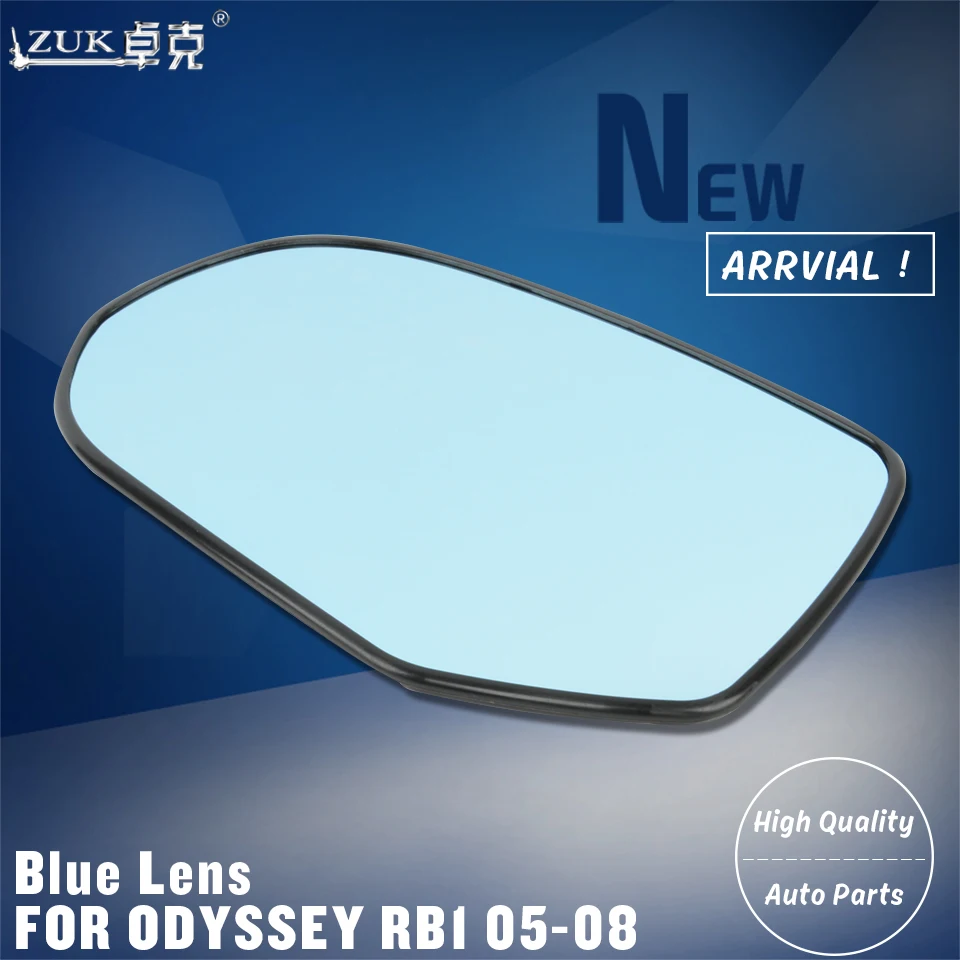 

ZUK Left Right Outer Rearview Side Mirror Glass Lens For HONDA ODYSSEY RB1 2005 2006 2007 2008 Bule Lens White Lens With Heated