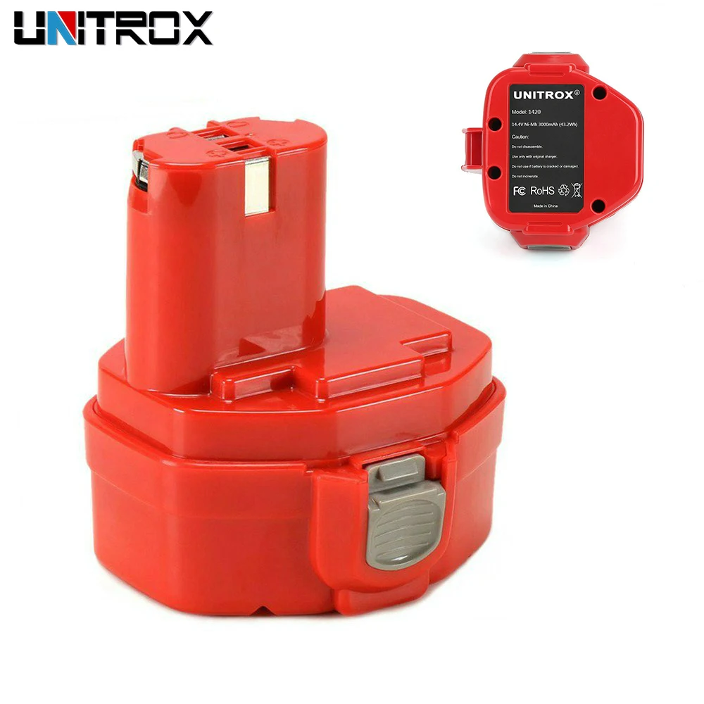 

Makita 14.4V 3.0Ah NiMh Replacement Battery for 1420 1422 1433 1434 1435 1435F PA14 192600-1 193158-3 192699-A 6233d Or More
