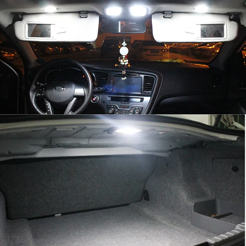 7pcs LED interior light kit package for KIA Sorento 2013 2014 Dome Map Rear Trunk Vanity Mirror