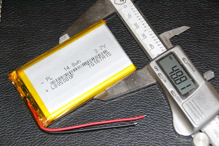 Bateria de Polímero de Lítio Capacidade de Energia Móvel de Carregamento Embutido Núcleo Grande Tesouro 4000mah Recarregável Li-ion Celular 3.7v 805080 - Image 3