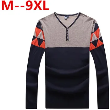 

LONGHONGYU plus size big size 8XL 7XL 6XL 5XL 4XL Brand 2018 New Autumn Winter Casual Sweater Men Fashion long Sleeve pullovers