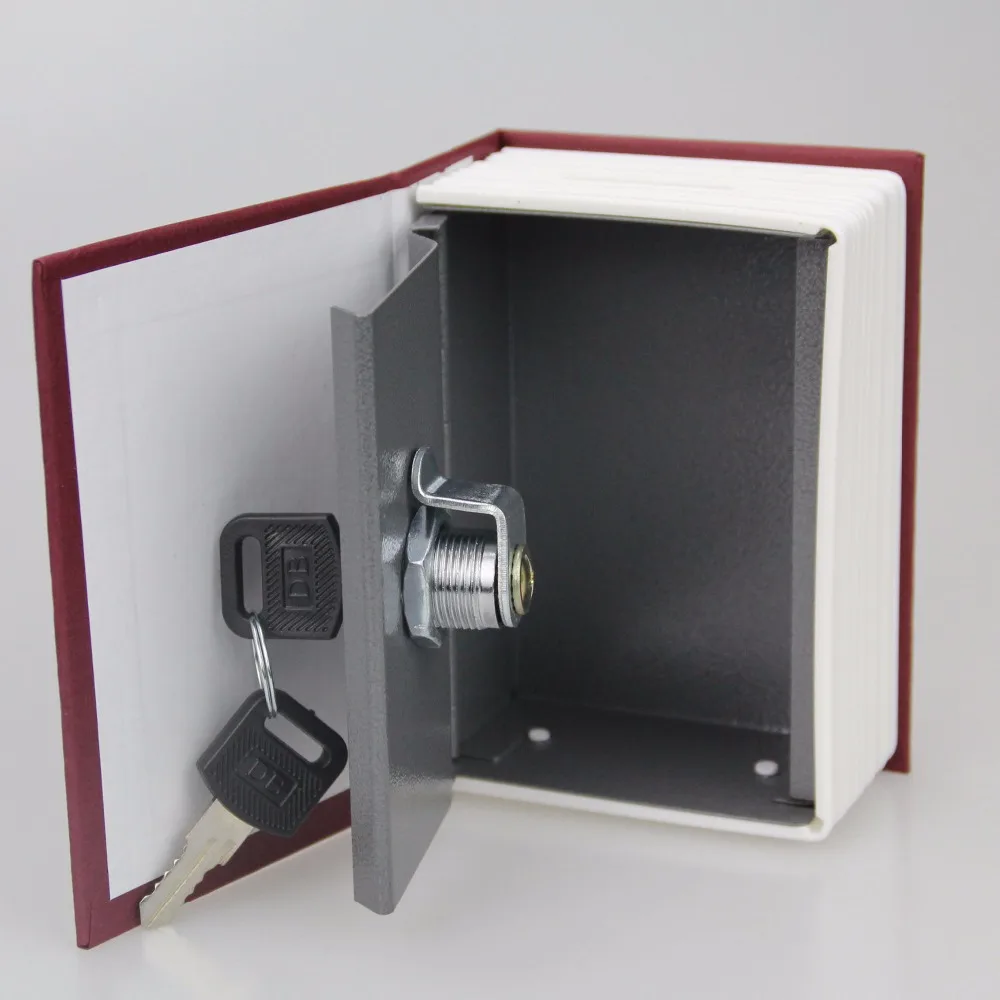 Metal Mini Cash Secure Hidden English Dictionary Money Box Coin Storage Books Safe Secret Piggy Bank 11.5*8*4.5CM