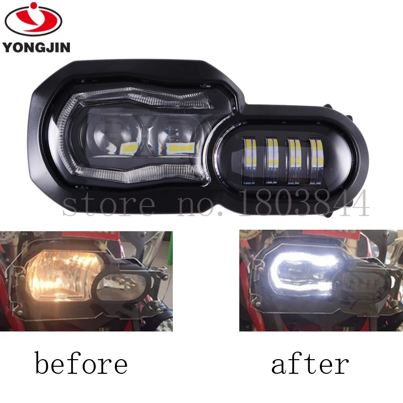 

For BMW F800GS F800GS F800R F700GS F650GS LED Headlight Projector (brighter than HID) FAST DHL SHIPPING!