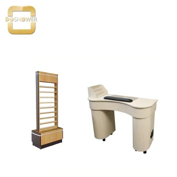 

Doshower antique wood used manicure table