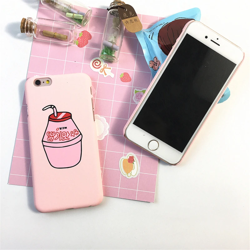 2018 милый молочный ящик для Iphone 6 6s Plus 7 8 Чехлы мобильных телефонов Kawaii мультяшный