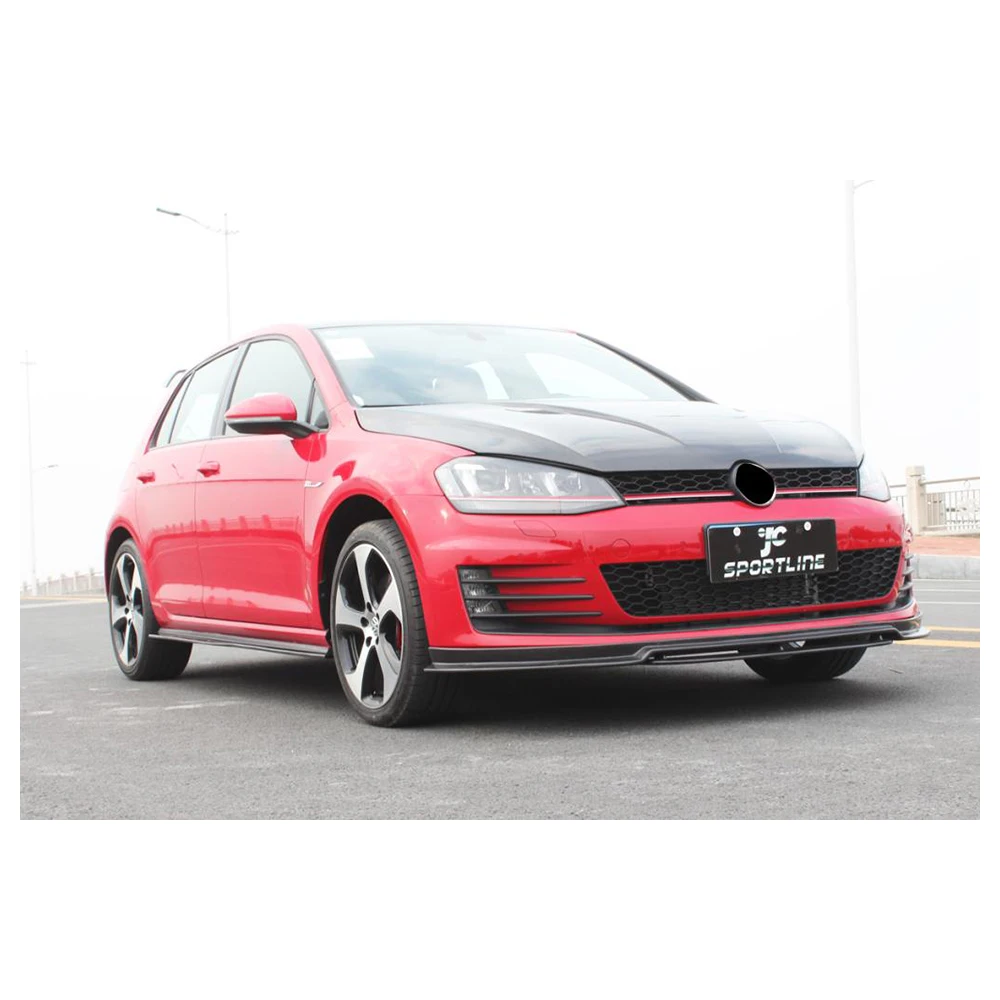 Спойлер для переднего бампера автомобиля спойлер VW Golf 7 VII MK7 GTI 2014 2018|lip splitter|front lipcar