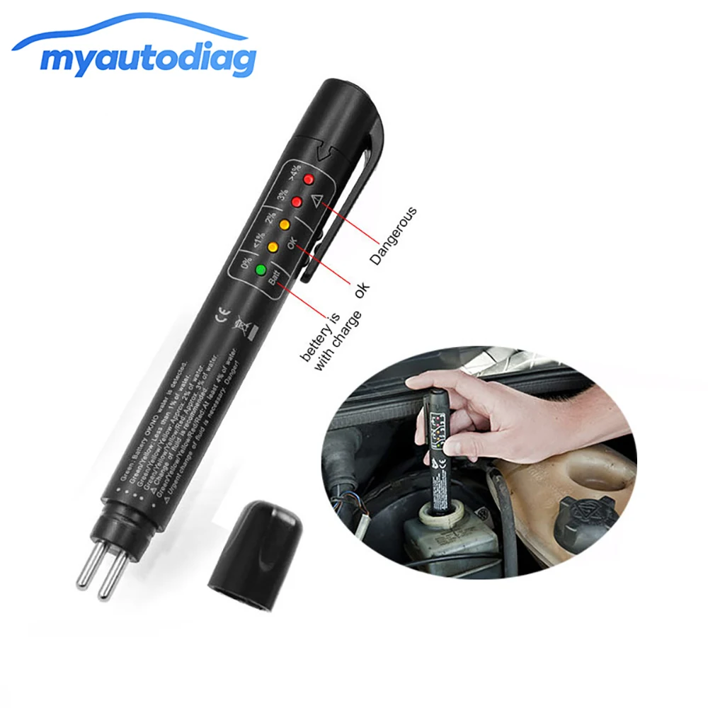 

Accurate Oil Quality Check Pen Car Brake Liquid Digital Tester Universal Brake Fluid Tester Vehicle Auto Automotive Testing Tool