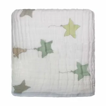 

Free shipping Aden anais Autumn newborn supplies baby gauze holds blankets thickening 100%Muslin cotton 8 layers with label 700g