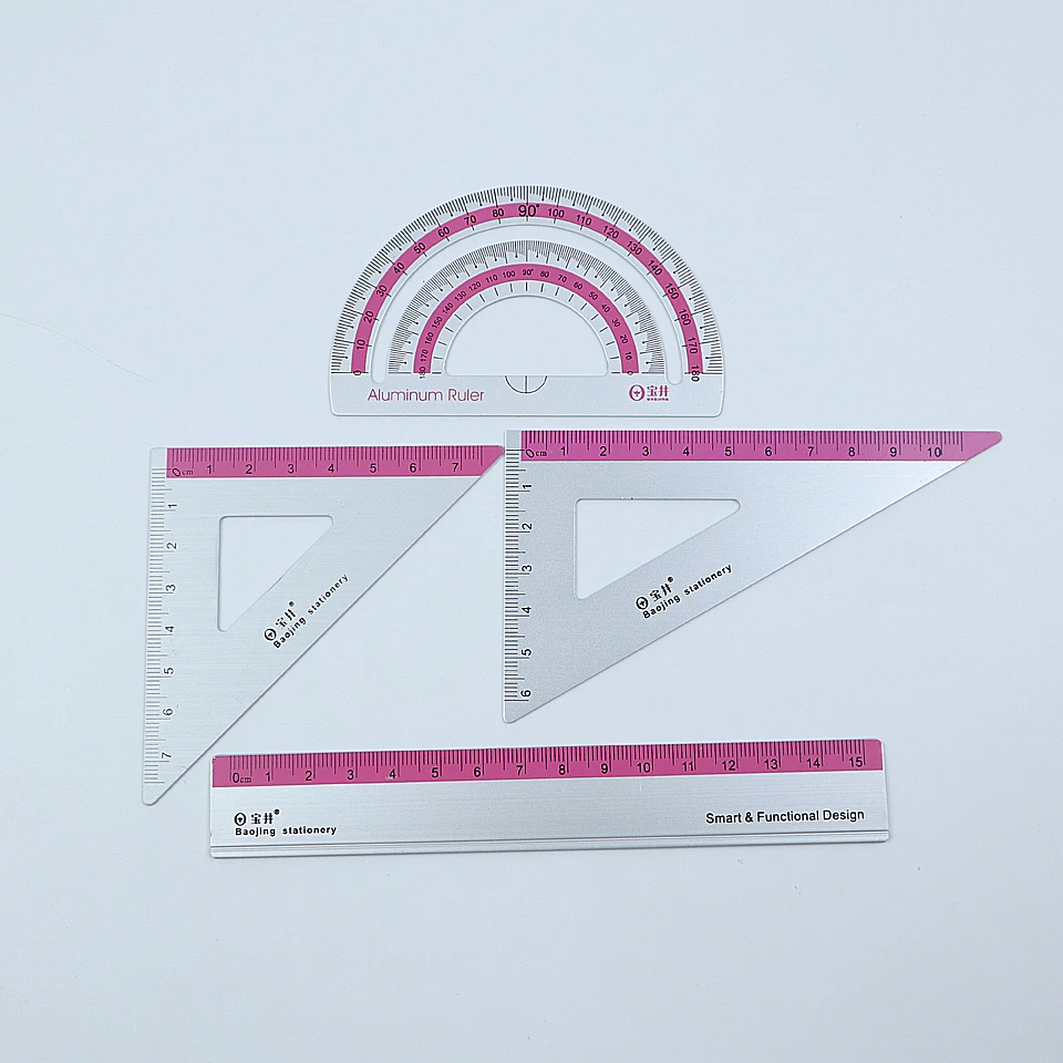 Set Geometria Helix Cambridge In Scatola Metallica – 9 Pezzi: Righello, Squadre, Compasso, Goniometro – Ideale Per Scuola