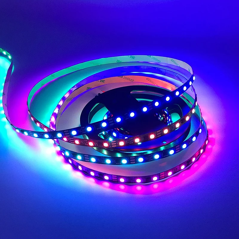 

ws2812b 5050 rgb led strip led flexible strip Addressable Smart RGB Led Strip,Black/White PCB Waterproof IP30/65/67 DC5V