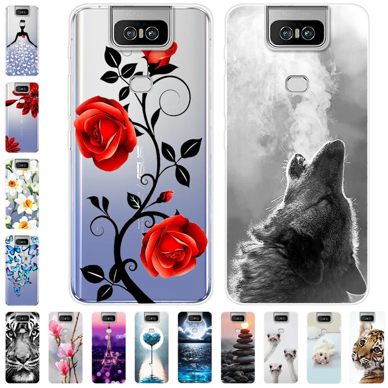 For Asus ZenFone 6 2019 ZS630KL Case Soft TPU Tiger Silicone Phone Case For Asus ZenFone 6 ZS630KL Cover for Asus ZenFone6 6Z