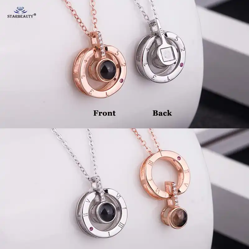 micro engraved necklace