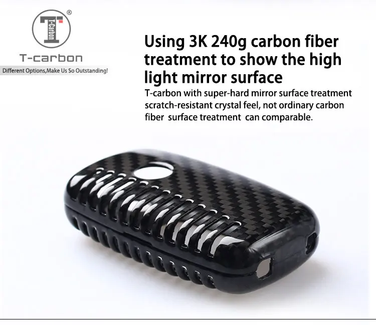 carbon fiber key case for Volkswagen__11