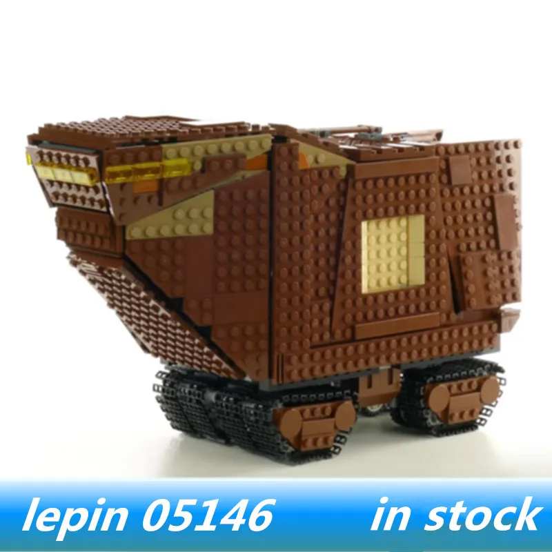 

Lepin 05146 lepin Star Wars Figures Sandcrawler Sets Compatible Legoing Star Wars legoing 75220 Building Birthday Christmas Gift