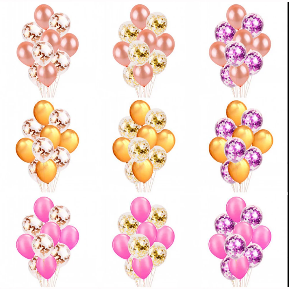 

Balloon Balloons Confetti 10PCS/Set Latex Summer Wedding Birthday Airballoon Luau Backdrop Lovely Decoration Home Party Props