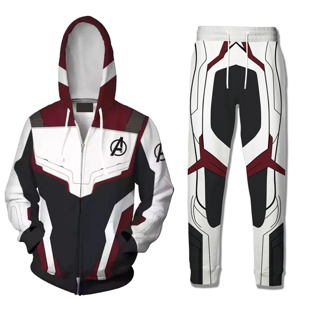 

Marvel The Avengers 4 Endgame Cosplay Costume 3D Hoodies Men Hooded Avengers Zipper End Game Sweatshirt long sleeve shirt Jacket
