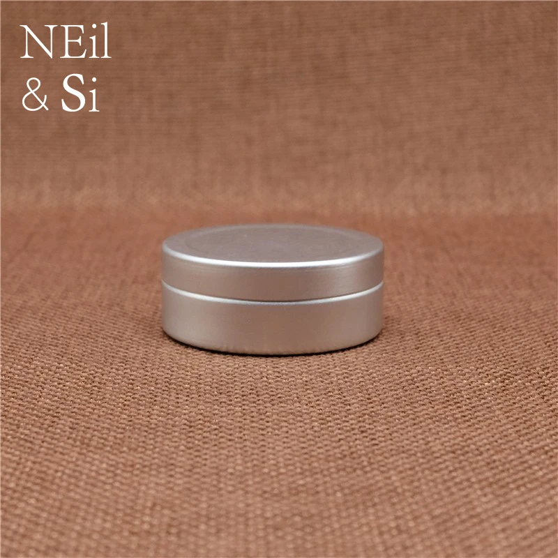 

18g 25g Silver Jar Small Cosmetic Lip Oil Cream Aluminum Bottle 10g Small Empty Refillable Batom Lotion Containers