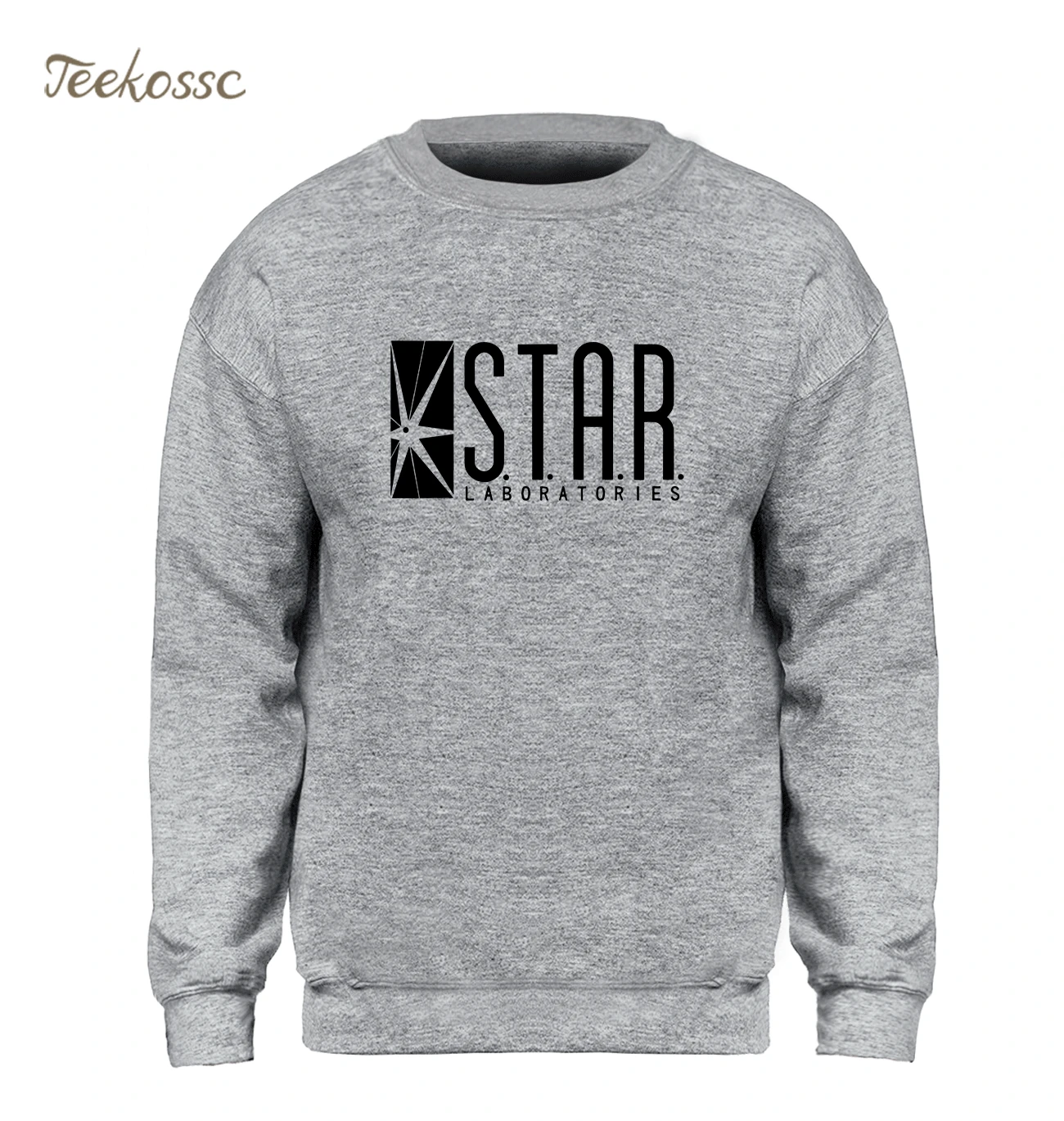 Superman Series Sweatshirt Men STAR S.T.A.R.labs Jumper The Flash Gotham City Comic Books Black Hoodie Fleece Warm Sweatshirts