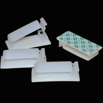 

20PCS/Lot FC-40 3M Selfadhesive Nylon mounting flat pole wire cable clamp Cable Drop Wire Holder to fix Car Charger Cable Clamp