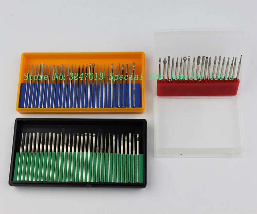 

20-30pcs Millers Tooth Drill Diamond Burs Sut 2.35mm for Jewelry Tools