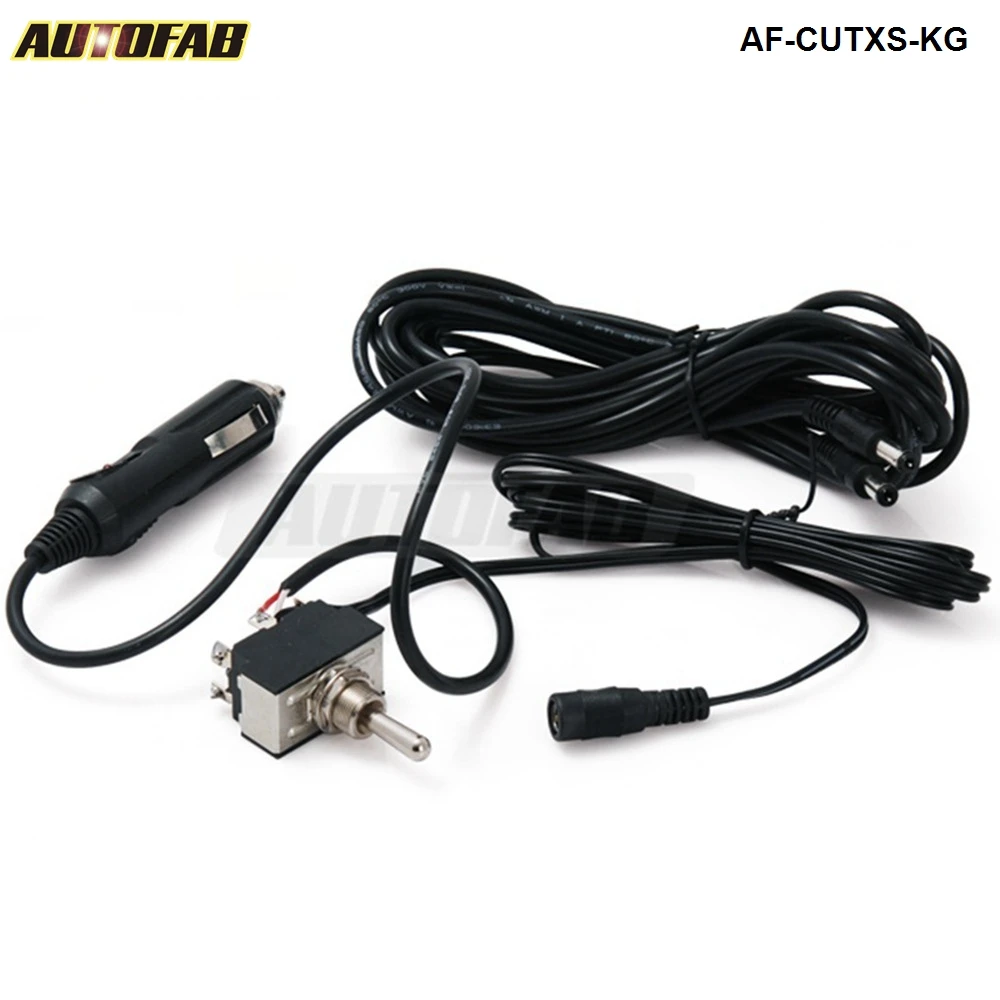 AUTOFAB - Toggle Switch with 12ft Wiring Harness For Exhaust Muffler electric Cutout System AF-CUTXS-KG