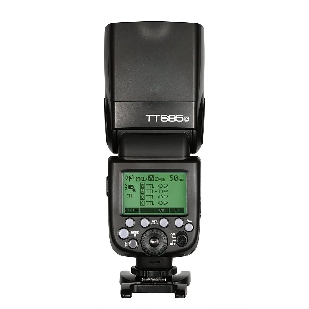 2x Godox TT685 TT685C 2,4G HSS 1/8000s E-TTL II Вспышка Speedlite+ X1T-C триггер+ 10x2500 мАч батарея для Canon EOS DSLR камер