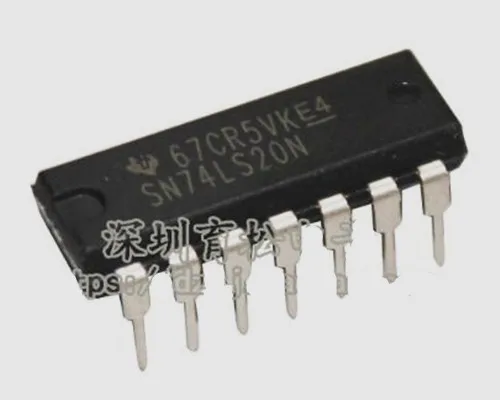

Free Shipping!!! 74LS20 SN74LS20N 4-Input Dual NAND Gate DIP-14