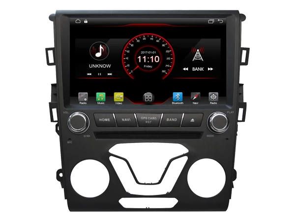 Top Android 8.1 quad core car dvd player media stereo car audio wifi carplay gps tpms dvr obd headunit for FORD  MONDEO fusion 2013 4