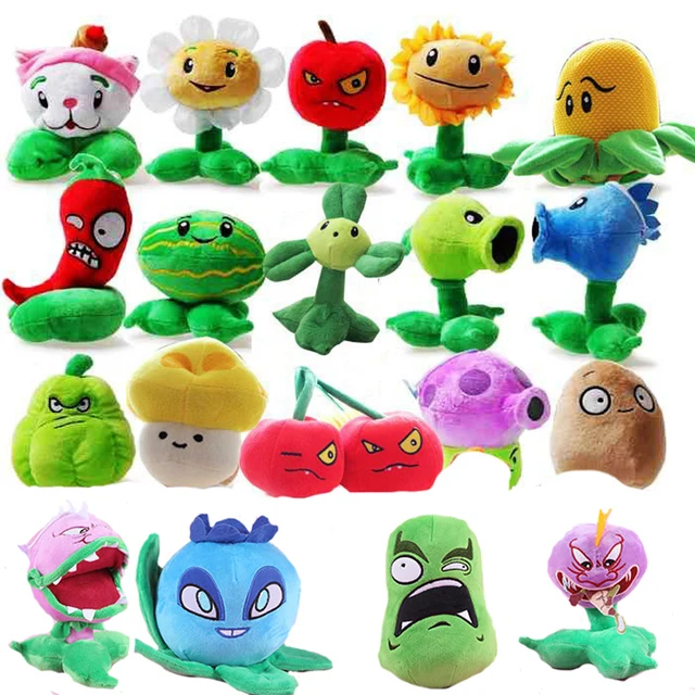 plants vs zombies 15 17cm plant plush toys soft stuffed plants dolls