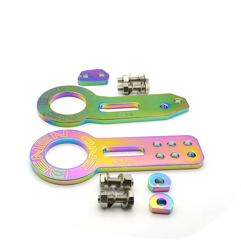 

Anodized Universal Front Rear Tow Hook Billet Aluminum Towing Kit For Racing