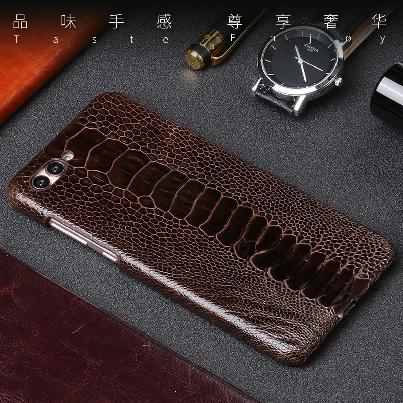 Luxury Natural Ostrich foot skin For Huawei Nova 2S 5 case Real Genuine leather Cover For P8 P9 P10 Mate 20 8 9 10 lite P Smart Luxury Natural Ostrich foot skin For Huawei Nova 2S 5 case Real Genuine leather Cover For P8 P9 P10 Mate 20 8 9 10 lite P Smart