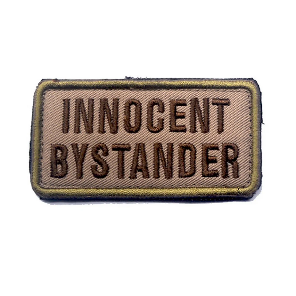 

3D embroidery patches loops and hook Innocent Bystanders patch USA flag patches Flag of the United States&Seals patches Badges