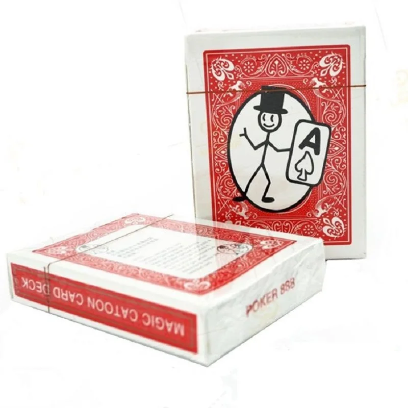 Free Shipping Card-toon Cartoon Magic Cards Magia Deck Pack Playing Card Magic Tricks Close Up Street Magic Tricks Puzzle Toys new year greeting cards 30 pack holiday greeting cards