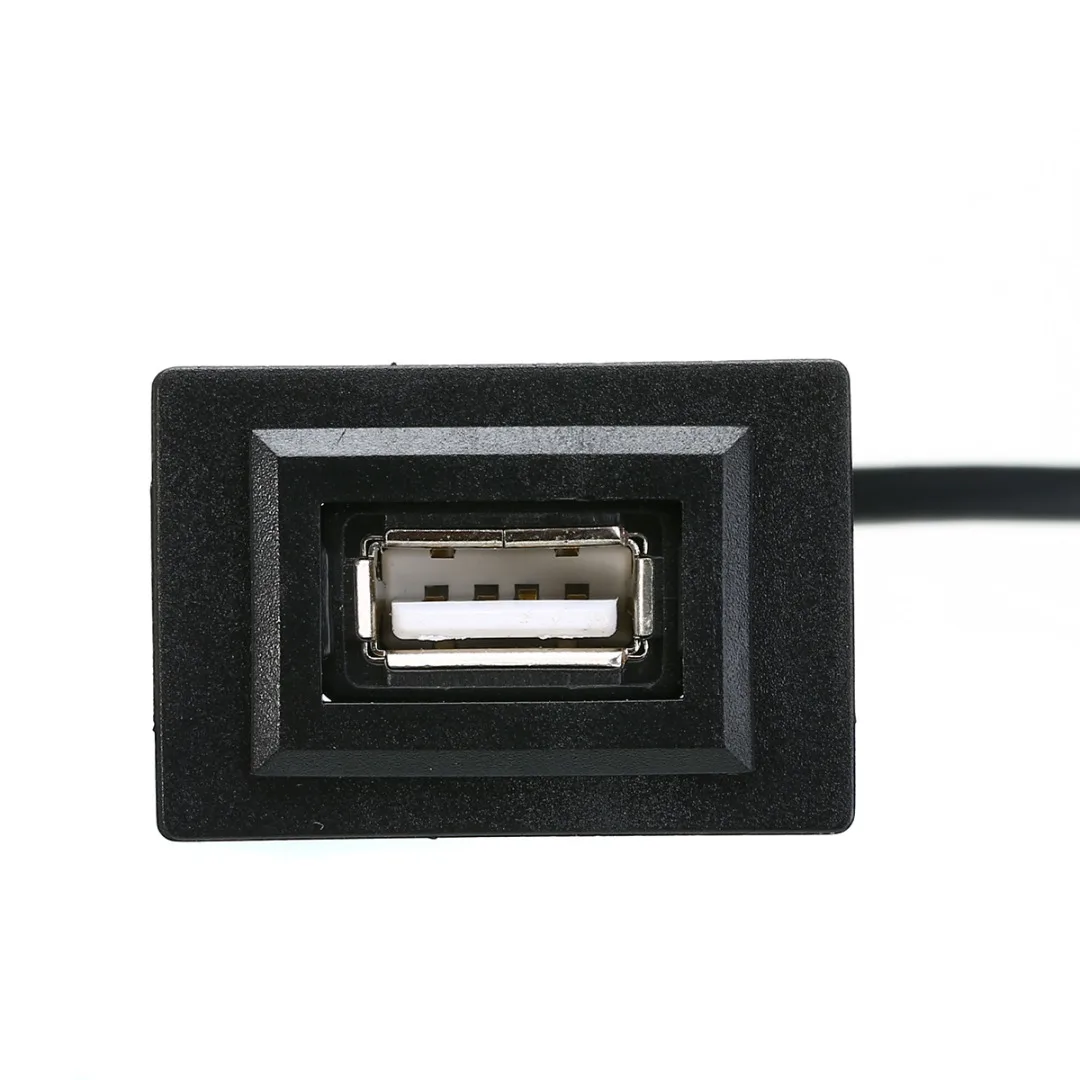 For Toyota 1pc High Speed 2.0 USB Extension Lead Car Dashboard Flush Mount Extender Cable Adapter Cord 20cm Mayitr