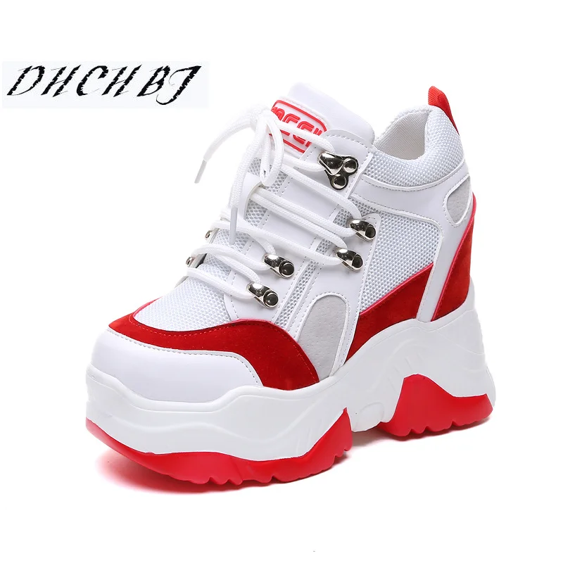 

new 2018 Women Casual Platform Shoes Fashion High Heels Shoes Woman Wedges Women Shoes Loafers Heigh Increasing zapatos mujer