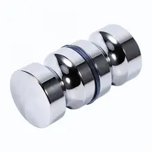 Door-Knob Glass for Interior-Doors Dia Bathroom Aluminum-Alloy W/screw Single