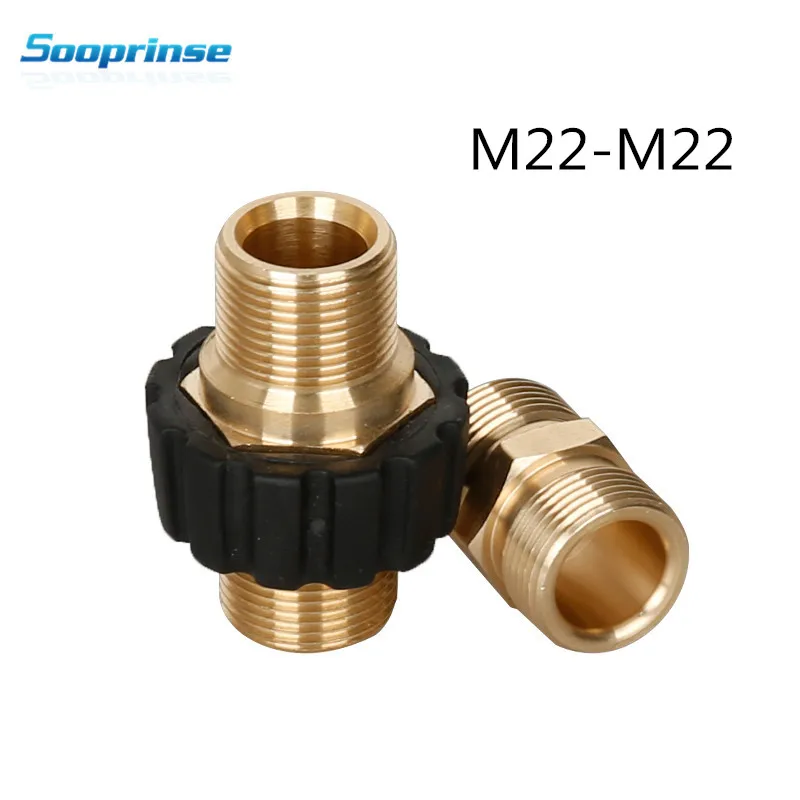 

Sooprinse high Pressure Washer Hose Quick Connector, M22 Metric Male Thread Fitting,tornador car accessories Garden Hose Fitting