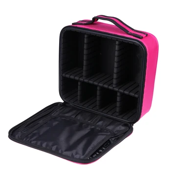 

1pc Professional Multi-functional Cosmetic Travel Bag Makeup Storage Bage with Brush Pockets