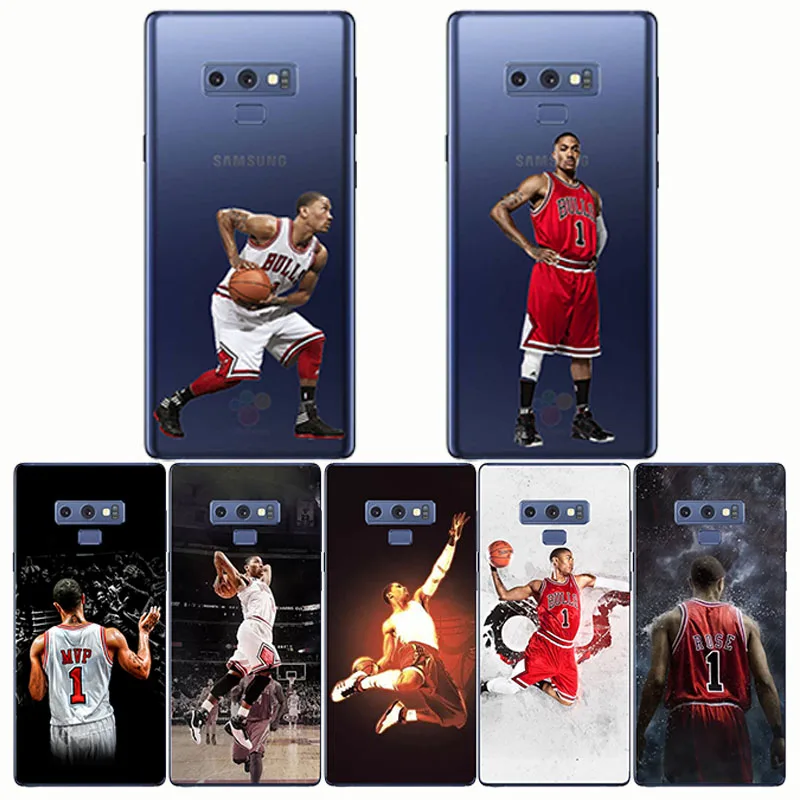 

Derrick Rose Phone Case Soft TPU Cover for Samsung S6 S7 edge S8 S9 S10 PLUS Lite Note 8 9 A8 PLUS 2018