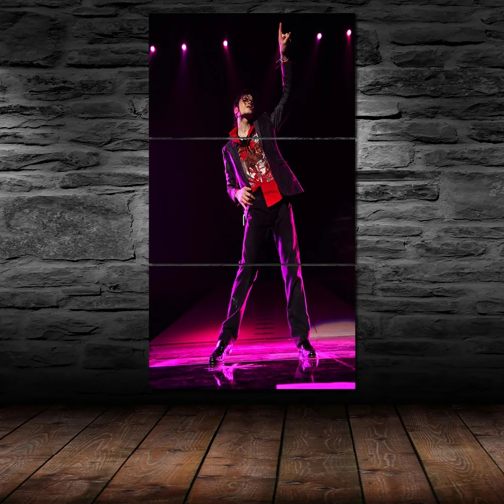 

3 Piece Michael Jackson Music Poster Canvas HD Print Wall Art Painting Modern Home Decorative Bedroom Modular Picture Artwork