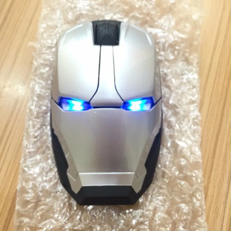 Компьютерная мышь для ноутбука War Man, бесконечная оригинальность, светящийся персонаж, Железный человек, Беспроводная игровая мышь