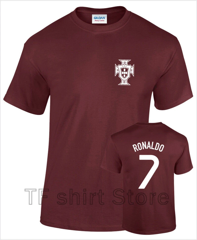 

Funny Print Men T shirt Women cool tshirt Cristiano Ronaldo Portugal No.7 Mens Cotton Printed Football T-Shirt