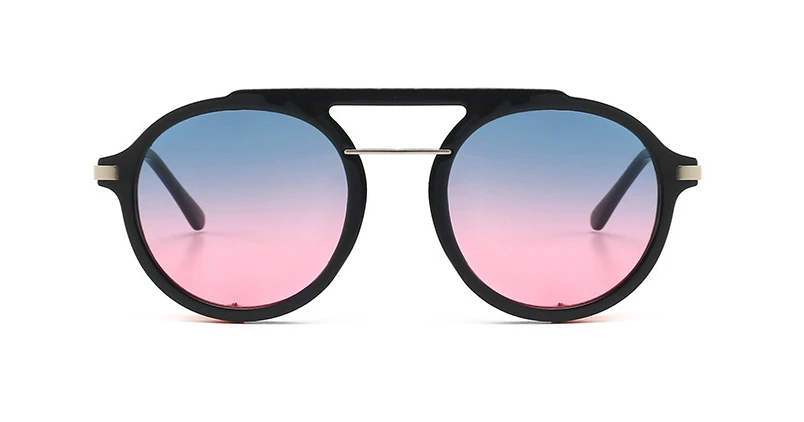 Паровой панк Круглые Солнцезащитные очки для мужчин и женщин Модные Оттенки UV400 Винтажные Очки 46122