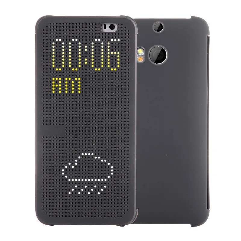 M8/M9/e8 официальный Дизайн Dot View Case Smart Case откидная крышка для HTC Один M8 e8 M9+ OPP упаковки