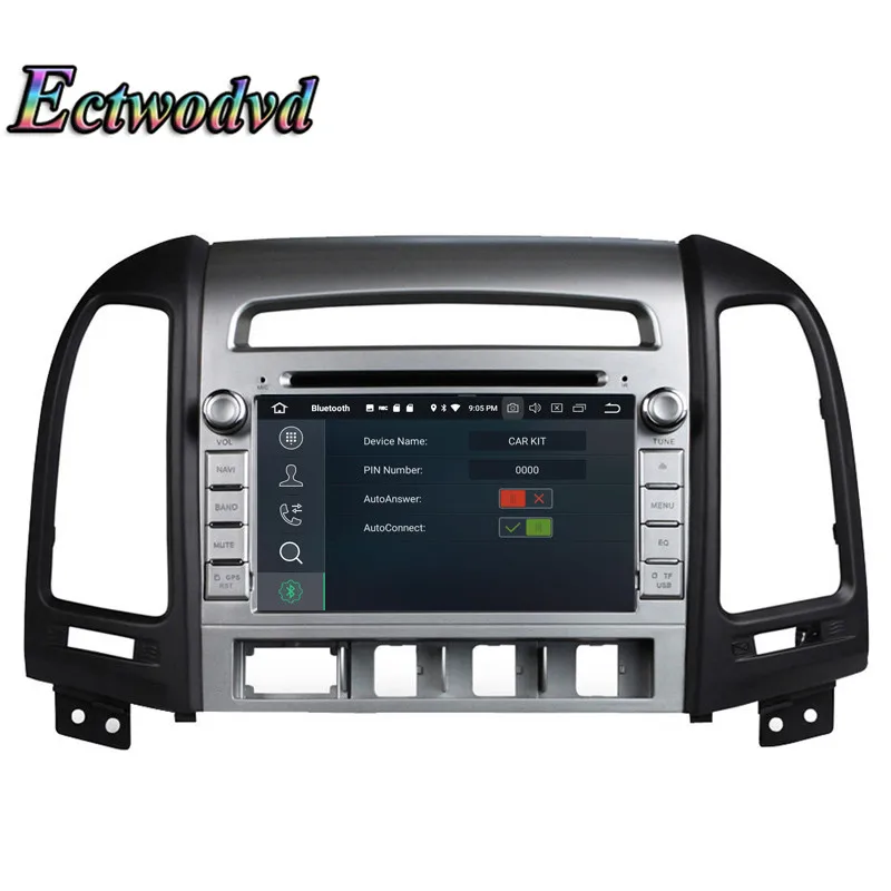 Top Ectwodvd Octa Core 4G RAM 64G ROM Android 9.0 Car Multimedia DVD Player GPS HeadUnit for Hyundai SANTA FE 2012 2013- 10