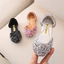 Сандалии; Новинка года; летняя обувь для маленьких девочек; Милая блестящая обувь для принцессы сандалии;#4M17